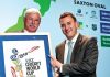 Nelson mayor Aldo Miccio with Cricket World Cup ambassador Sir Richard Hadlee at the launch last week.