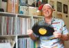 Nelson’s Grant Smithies with some of his record collection that he will be playing at Deville Cafe on Saturday, December 21. Photo: Andrew Board.