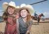 Taylah McCombe, left, from Stoke and Tara Cooney from Belgrove enjoying a day out at the Rodeo. Photo: Evan Barnes/Shuttersport.