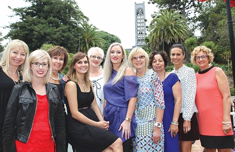 Local businesswomen looking for Nelson’s most wonderful woman. They are from left; Julie Forbes, Kate Donaldson, Karen Jordan, Lauren Lewis, Paulette Potter, Melanie Potter, Jan Taylor, Jo Menary, Amy Cunningham and Lynley Matthews. Photo: Andrew Board.
