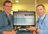 IT specialist development Chris Flaherty and emergency department director Dr Tom Morton.