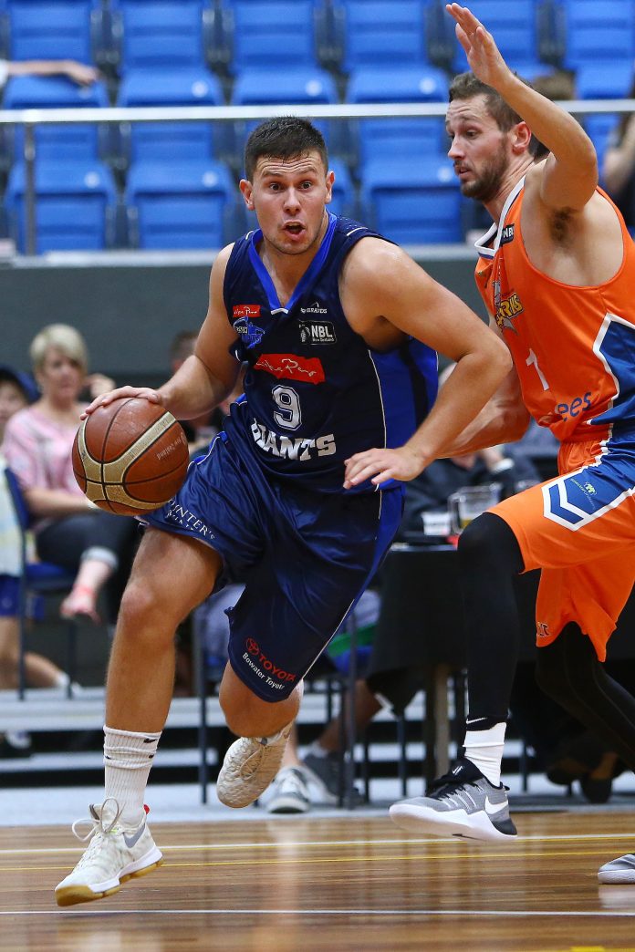 NELSON, NEW ZEALAND - MARCH 30: NBL Basketball Nelson Giants v Southland Sharks on March 30 2017 in Nelson, New Zealand. (NOTE: Editorial Use ONLY. Photo by: Evan Barnes Shuttersport Limited)